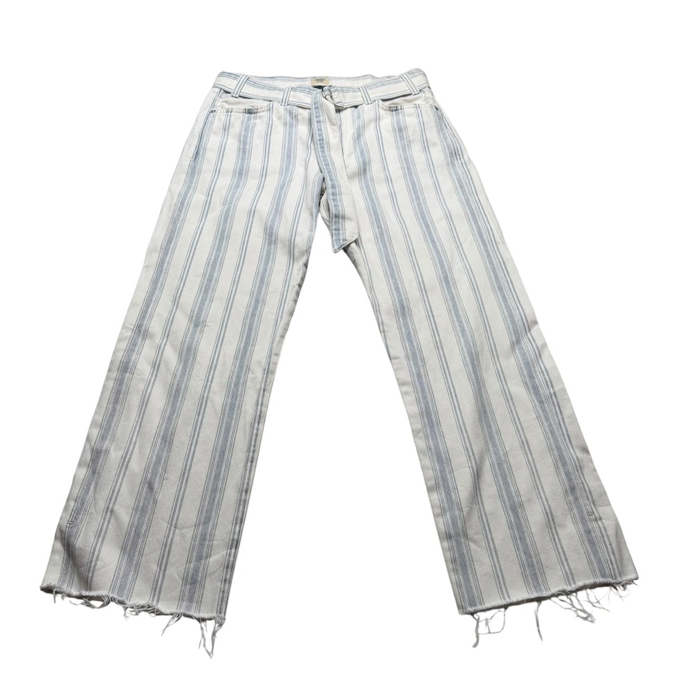 CITIZENS OF HUMANITY June Stripe Wide Leg Striped Blue White Women's Size 27